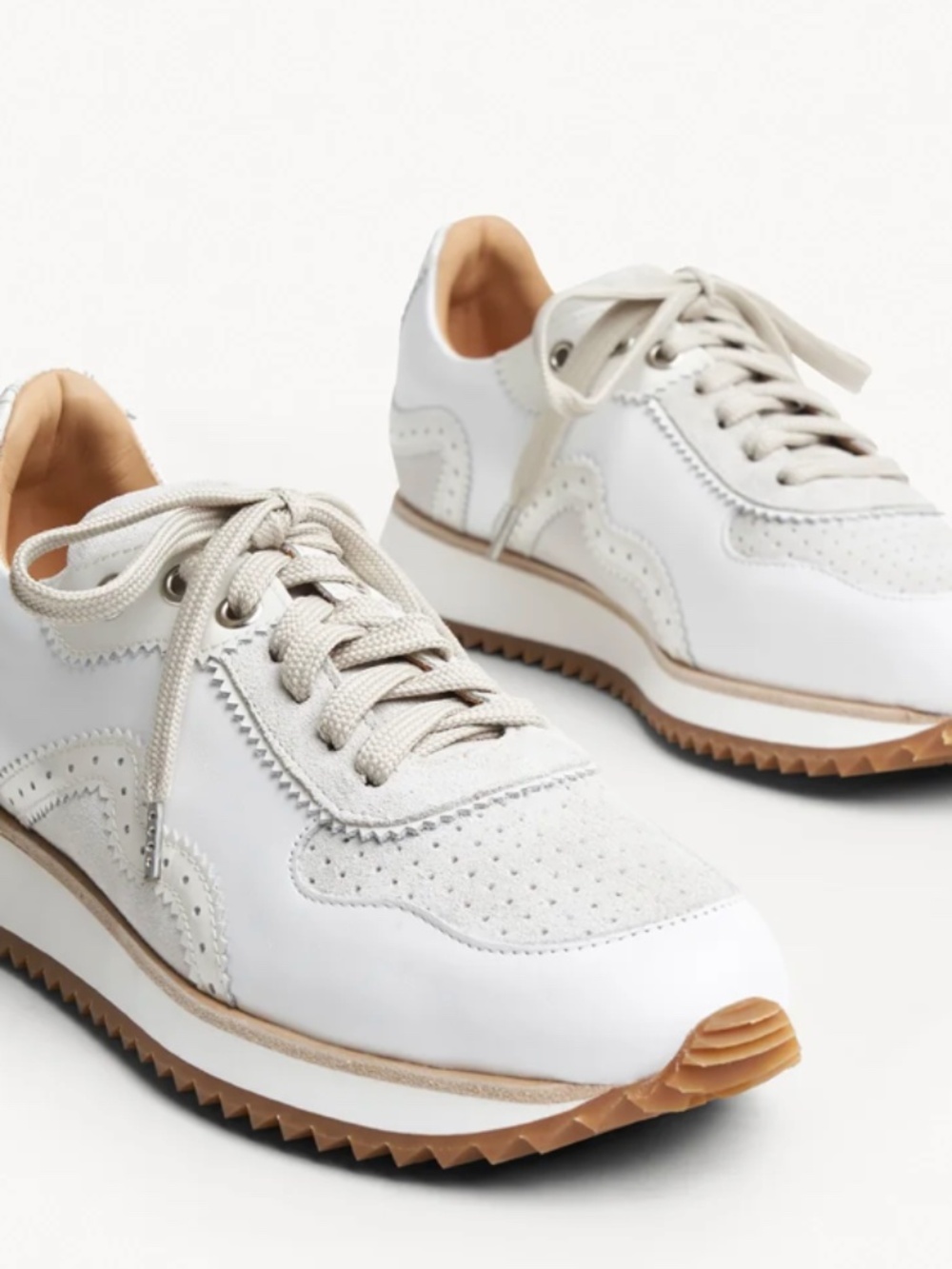 The Office of Angela Scott - Remi Sneaker Cream - Size 41